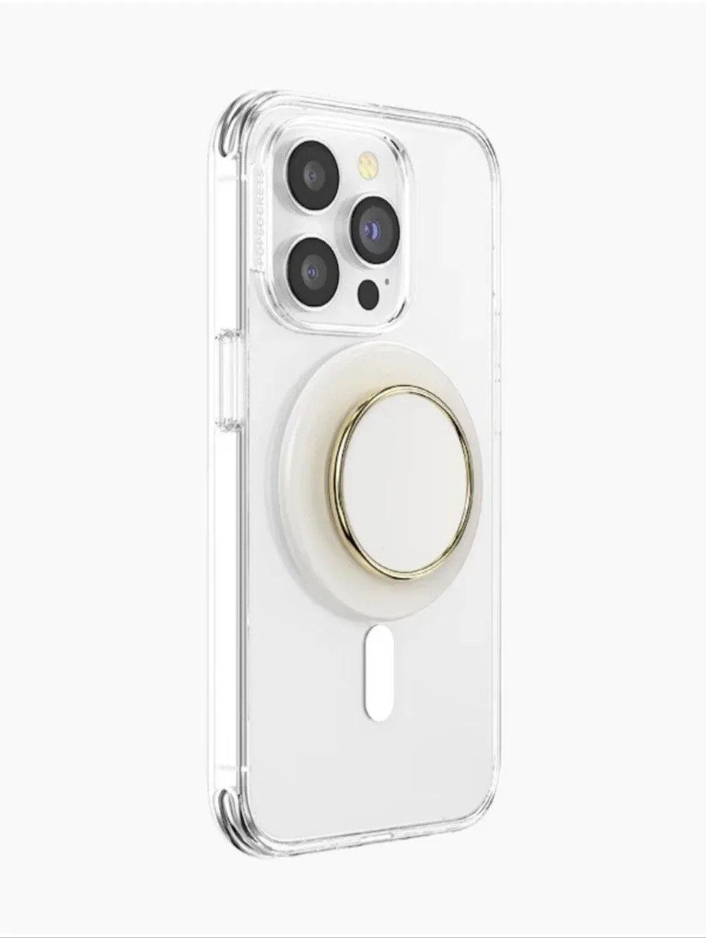 Popsocket - Round Enamel Coconut Creme MAGSAFE PopGrip